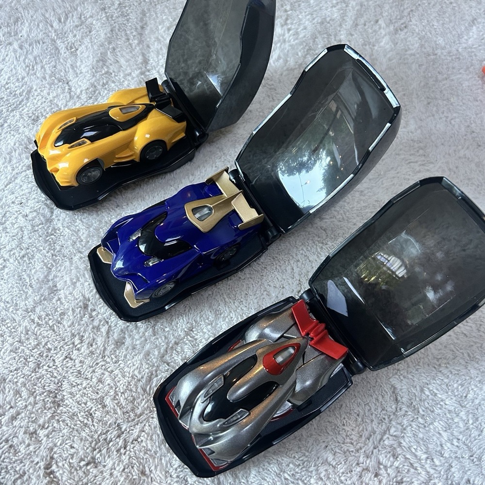 Anki Overdrive Lot of 3 Race Cars Boston, Katal, Kourai Charging Pods MINT!!!
